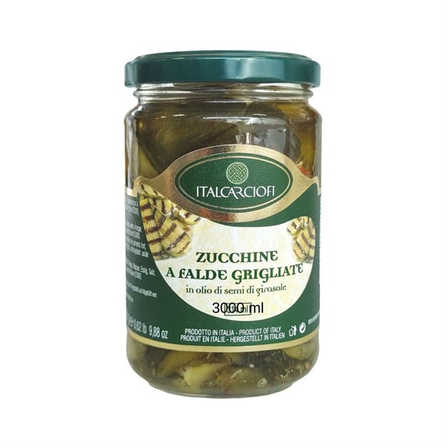 Zucchini Grillad i olja 3 kg