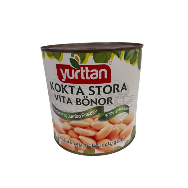 Bönor stora vita på burk 2,5 kg