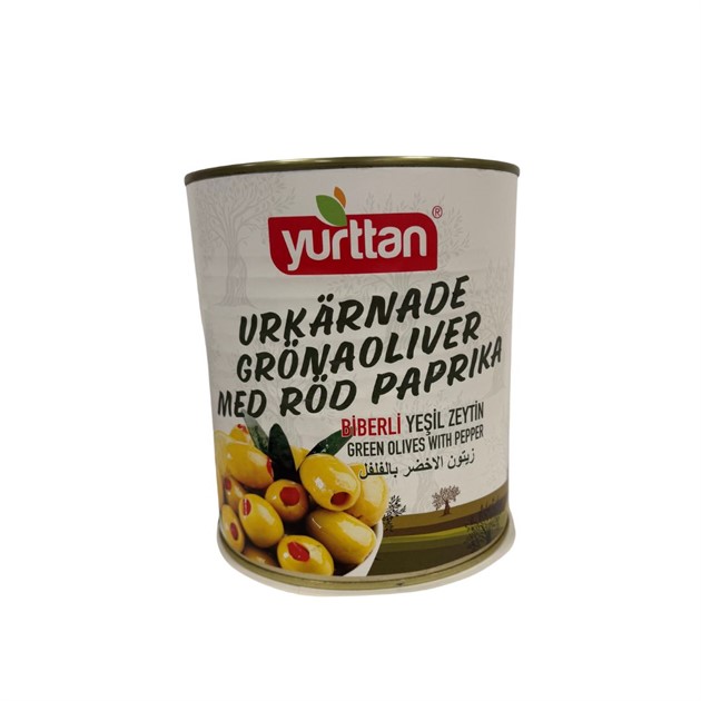 Oliver gröna fyllda med röd paprika 3150g