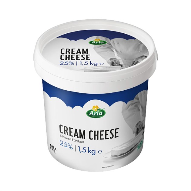 Färskost Naturell 25% (Cream Cheese) Arla 1,5kg
