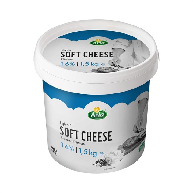 Färskost Naturell (Soft Cheese light) Arla 1,5kg