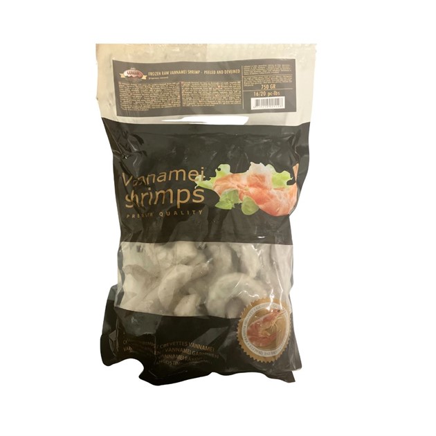 Räkor Vannamei 16/20 u skal Frysta 1 kg