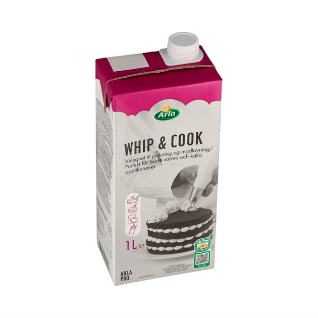 Vispgrädde 28% Whip and Cook Arla 1 liter