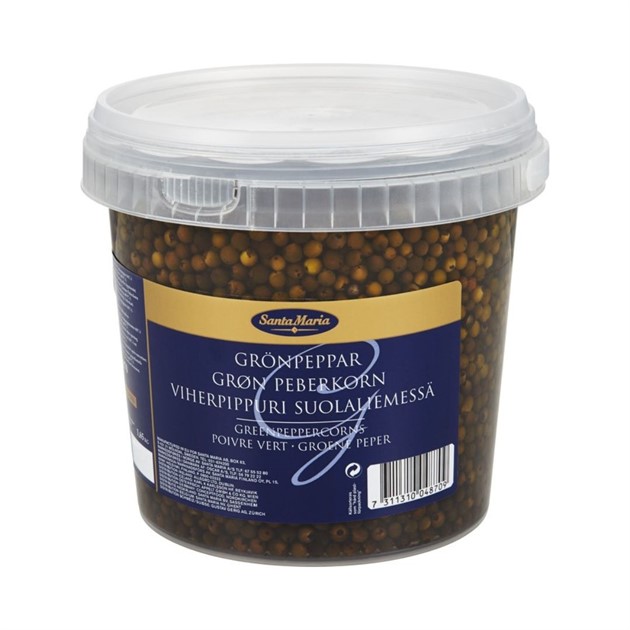 Grönpeppar i lake 1,65 kg